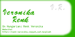 veronika renk business card